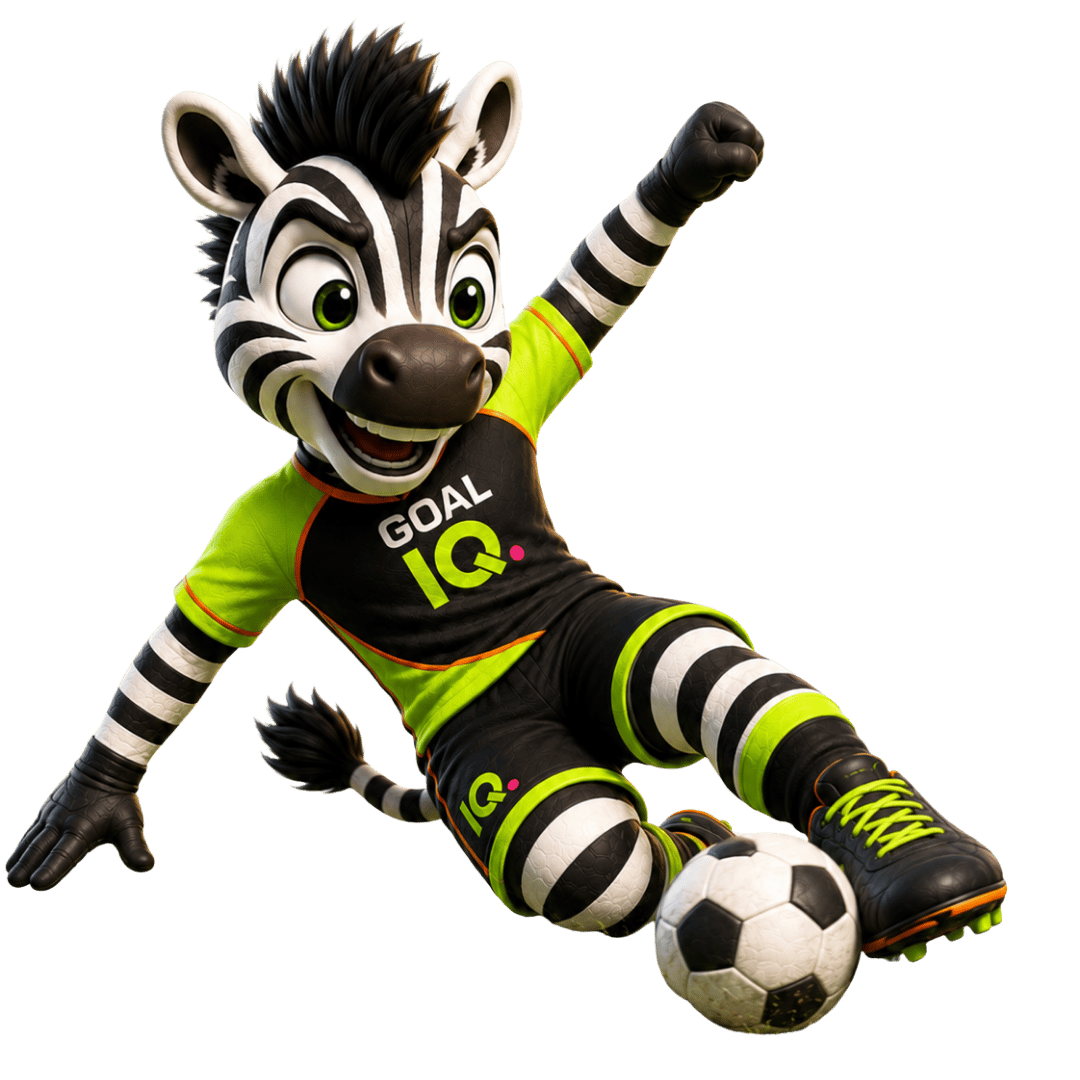 GoalIQ mascot celebration